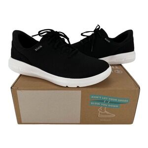 Kizik The Madrid Eco-Knit Slip-On Sneakers Unisex Black/White‎  SZ 9M/10.5W